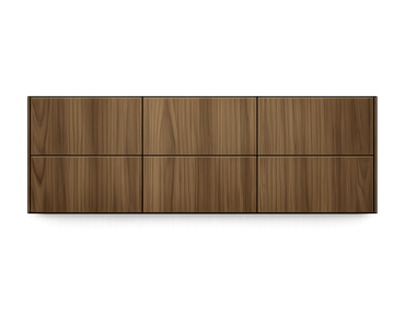 72 in. DB w/ 6 Drawers - Walnut