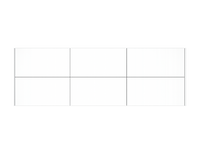 72 in. DB w/ 6 Drawers - Matte White