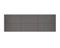 72 in. DB w/ 6 Drawers - Matte Gray