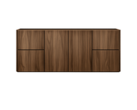 60" Single Bowl w/ 4 Drawers - Walnut