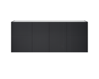 60" Single Bowl w/ 4 Drawers - Matte Black